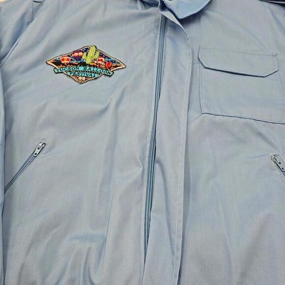 Vtg 1988 Tucson Retro Balloon Festival Bomber Jacket Windbreaker‎ Blue L - Picture 13 of 14